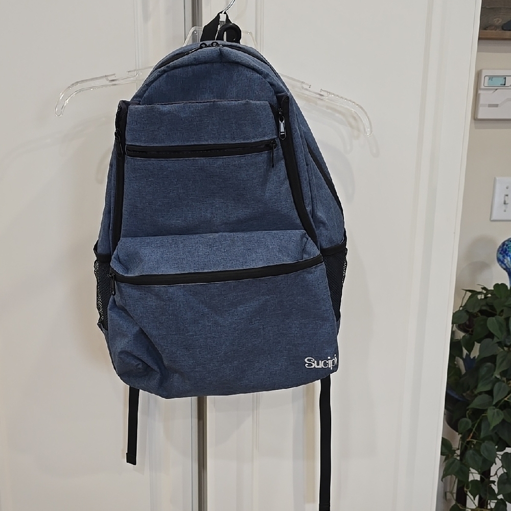 Tennis/Pickle Ball Canvas Backpack with Adjustable Straps